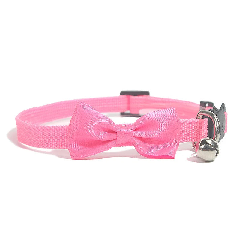 Pet Collars New Pet Bow Bell Collars Cute Cat Collars Pet Supplies Multicolor Adjustable Pet Dressing Tool Pet Accessories