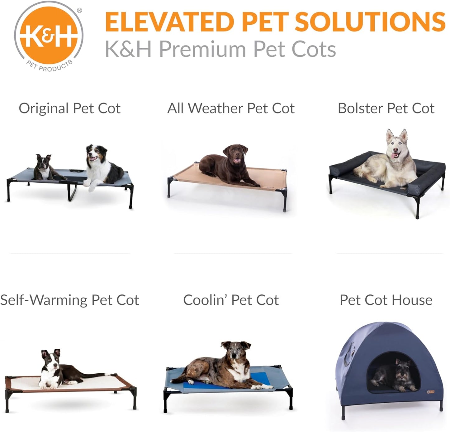 Original Pet Cot Replacement Cover for Elevated Dog Beds (Cot Sold Separately)